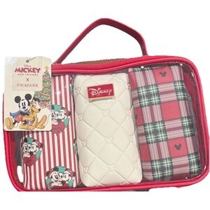 Mickey Mouse Primark 3 Piece Travel Bag Set Cool New